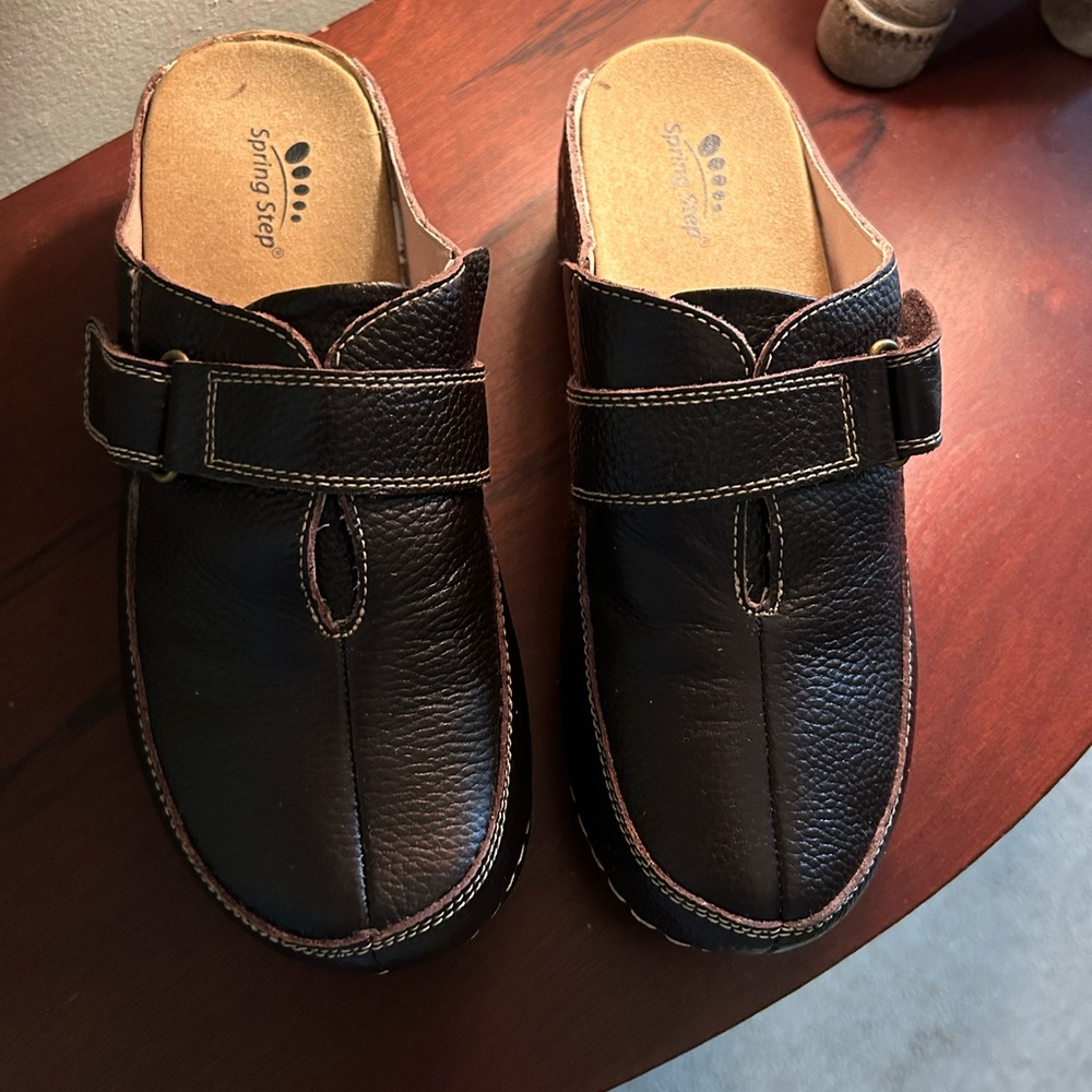 Spring Step dark brown Leather Shoes